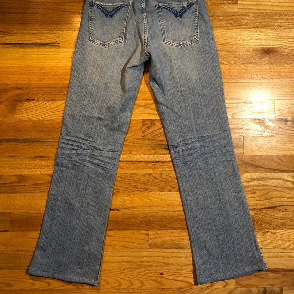 VINTAGE M2F BLUE BOOTCUT DENIM JEANS SZ 26/6 - Picture 7 of 10